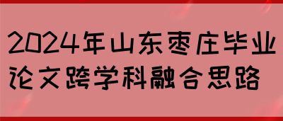 2024年山东枣庄毕业论文跨学科融合思路